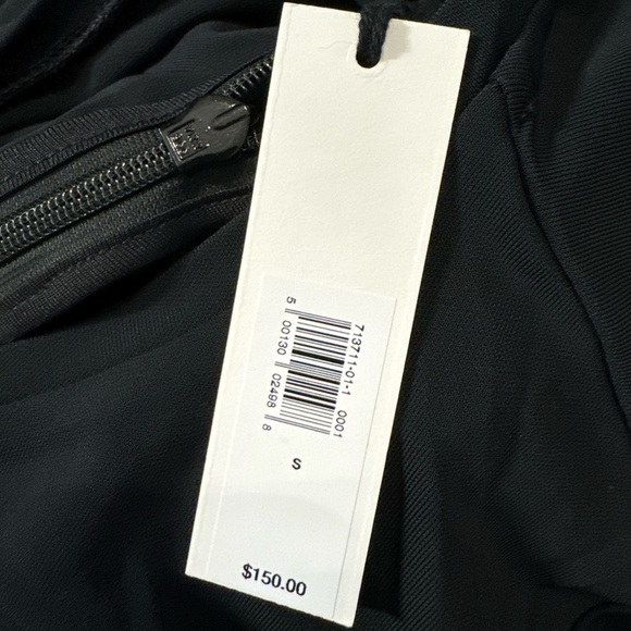 NWT! BANANA REPUBLIC WOMENS BLACK JERSEY KNIT TWIST-FRONT MAXI DRESS💫 - Picture 8 of 13